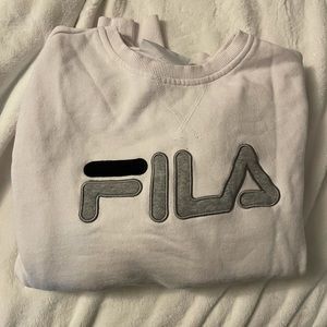 White Fila Crewneck